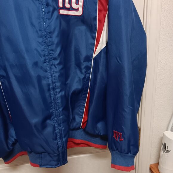 NFL Licensed New York Giants Jacket Fleece Lined Red & Blue Warm Winter Coat XL - Picture 4 of 6